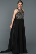 Помолвочное Платье Со Шлейфом Черный ABU051