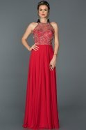 Помолвочное Платье Со Шлейфом красный ABU051