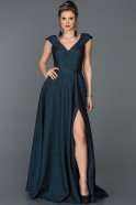 Длинное Помолвочное Платье Ярко-синий ABU204
