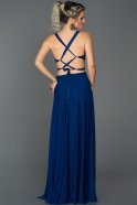 Длинное Выпускное Платье Ярко-синий ABU180