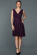 Короткое Платье На Приглашение Фиолетовый ABK069