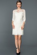 Короткое Платье На Приглашение Белый ABK039