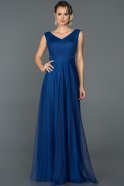 Длинное Вечернее Платье Ярко-синий ABU056