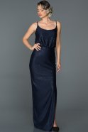 Длинное Помолвочное Платье Темно-синий ABU197