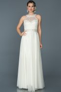 Длинное Вечернее Платье Белый ABU137