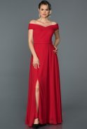 Длинное Помолвочное Платье красный ABU057