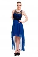 Длинное Вечернее Платье Ярко-синий T2080