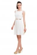Короткое Вечернее Платье Белый T2124