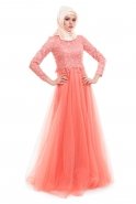 Вечерняя Одежда Хиджаб Пыльно-розовый K4349418