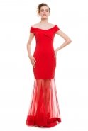 Длинное Вечернее Платье красный C3213