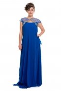 Вечернее Платье Большого Размера Ярко-синий O7457