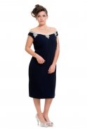 Короткое Вечернее Платье Темно-синий O3616