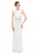 Длинное Вечернее Платье Белый O3629