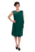 Вечернее Платье Большого Размера зелёный O7443