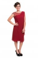 Вечернее Платье Большого Размера Бордовый O7443