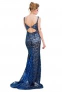 Длинное Вечернее Платье Ярко-синий S4016
