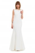 Длинное Вечернее Платье Белый M1456