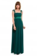 Длинное Вечернее Платье зелёный F941