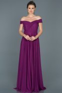 Длинное Вечернее Платье Пурпурный ABU1067