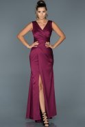 Длинное Выпускное Платье Фиолетовый ABU049