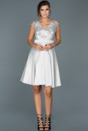 Короткое Платье На Приглашение Серый ABK192