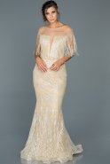 Длинное Помолвочное Платье Белый ABU425