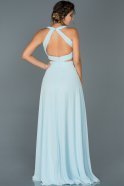 Длинное Помолвочное Платье Светло-синий ABU418