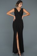 Длинное Помолвочное Платье Черный ABU449