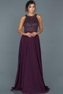 Длинное Помолвочное Платье Фиолетовый ABU435