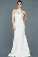 Помолвочное Платье Со Шлейфом Белый ABU415