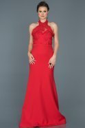 Помолвочное Платье Со Шлейфом красный ABU415