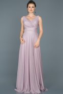 Длинное Вечернее Платье Светло-лавандовый ABU004