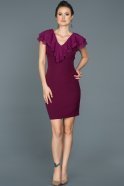 Короткое Платье На Приглашение Пурпурный ABK201