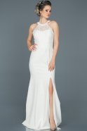 Длинное Вечернее Платье Белый ABU1071