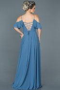 Длинное Помолвочное Платье Индиго ABU459