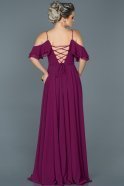 Длинное Помолвочное Платье Сливовый ABU459