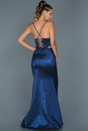 Длинное Вечернее Платье Русалка Ярко-синий ABU420