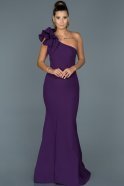Длинное Выпускное Платье Русалка Пурпурный ABU414