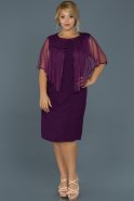 Короткое Вечернее Платье Пурпурный ABK215
