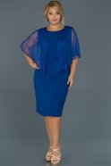Короткое Вечернее Платье Ярко-синий ABK215