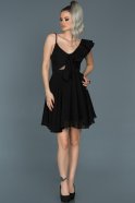 Короткое Платье На Приглашение Черный ABK280