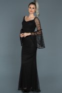 Длинное Помолвочное Платье Черный ABU500