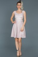 Короткое Выпускное Платье розовый ABK091