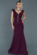 Длинное Вечернее Платье Фиолетовый ABU106