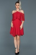 Короткое Платье На Приглашение красный ABK281