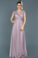 Длинное Вечернее Платье Светло-лавандовый ABU025