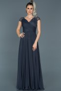 Длинное Вечернее Платье Индиго ABU025