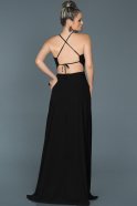 Длинное Помолвочное Платье Черный ABU089