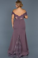 Длинное Свободное Вечернее Платье Лавандовый ABU013