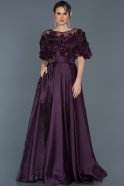 Длинное Вечернее Платье Пурпурный ABU115